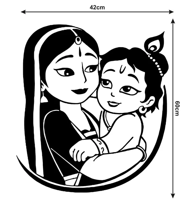 Vinyl_Religious_Krishna_Yashoda_Printed_Wall_Decor