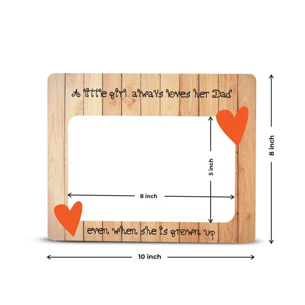 Mdf_Wood_Glass_Dad_Teak_Photo_Frame