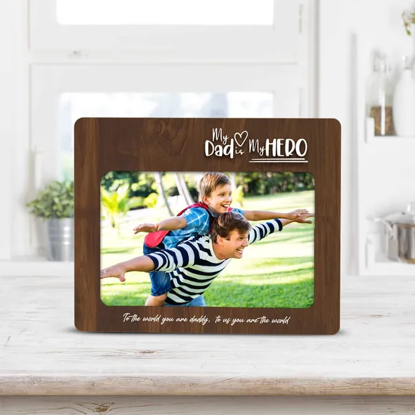Mdf_Wood_Glass_Dad_Teak_Photo_Frame