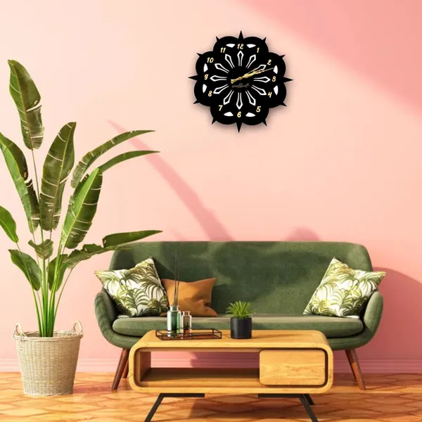 Plastic_Mdf_Rustic_Cut-Out_Numbers_Black_Wall_Clock_16_Inch