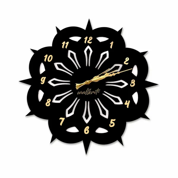 Plastic_Mdf_Rustic_Cut-Out_Numbers_Black_Wall_Clock_16_Inch