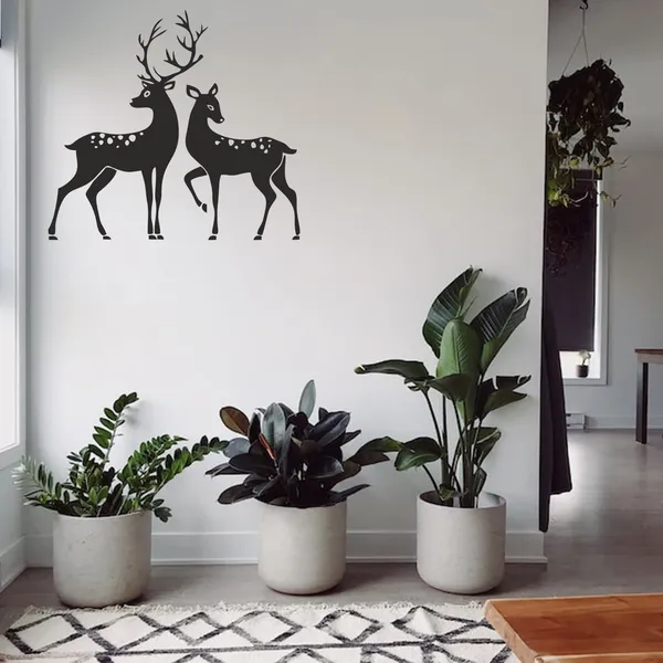 Vinyl_Nature_Black_Deer_Wall_Decor