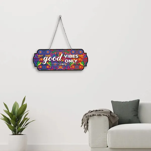 Wood_Multicolor_Good_Vibes_Mounted_Poster