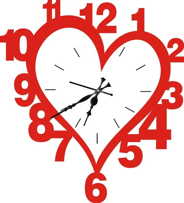 Mdf_Wood_Rustic_Love_Design_Black_Wall_Clock