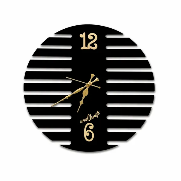 Plastic_Mdf_Rustic_Cut-Out_Numerals_Black_Wall_Clock