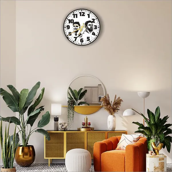 Mdf_Wood_Rustic_Sports_Theme_Black_Wall_Clock
