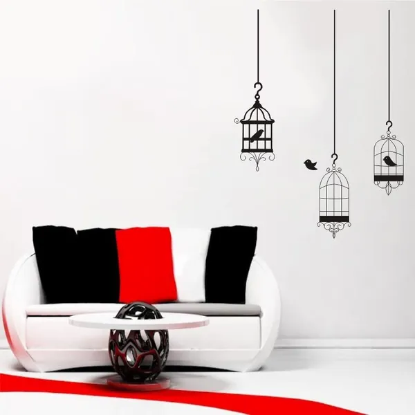 Vinyl_Black_Bird_With_Cage_Wall_Decor_Sticker