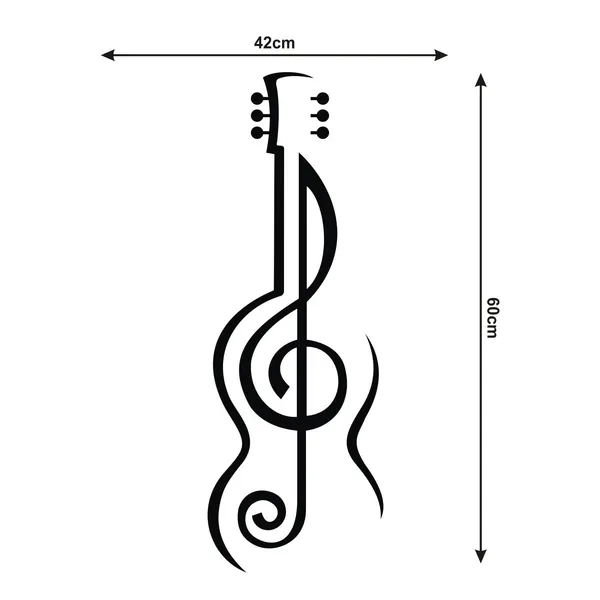 Vinyl_Black_Guitar_Wall_Decor_Sticker