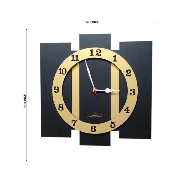 Plastic_Mdf_Rustic_Cut-Out_Numerals_Black_Gold_Wall_Clock