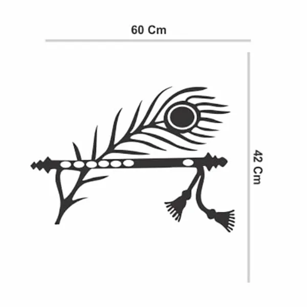 Vinyl_Decorative_Black_Peacock_Wing_Wall_Decor