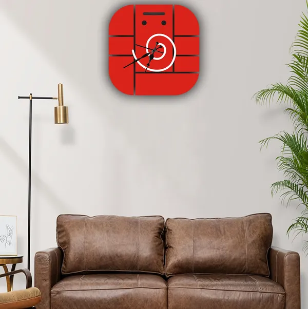 Mdf_Wood_Rustic_Ganesha_Black_Wall_Clock
