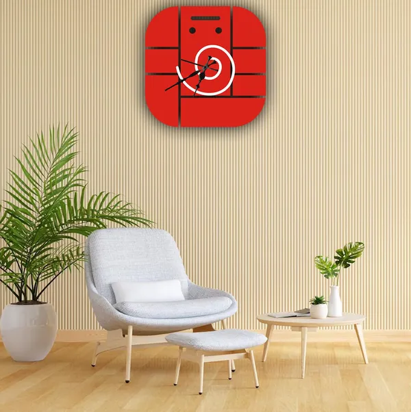 Mdf_Wood_Rustic_Ganesha_Black_Wall_Clock