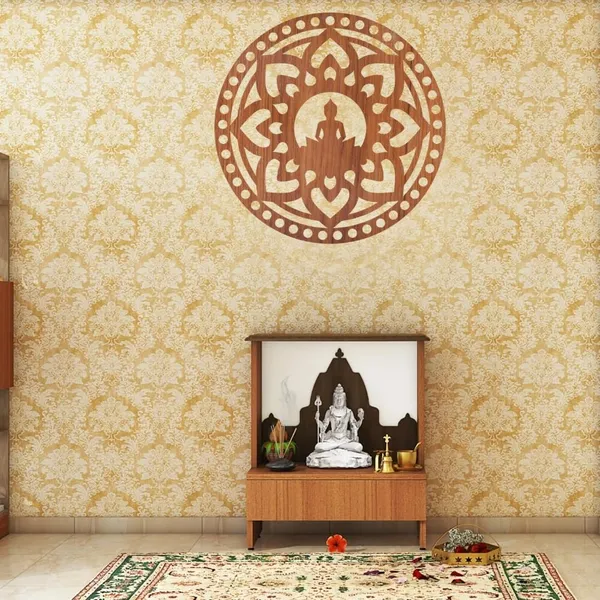 Engineered_Wood_Brown_Buddha_Laser_Cut_Wall_Hanging