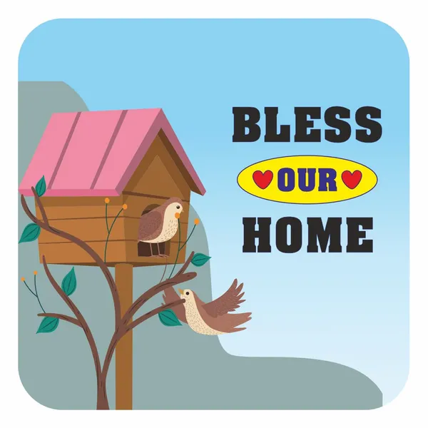 Mdf_Devotional_Multicolor_God_Bless_My_Home_Fridge_Magnet