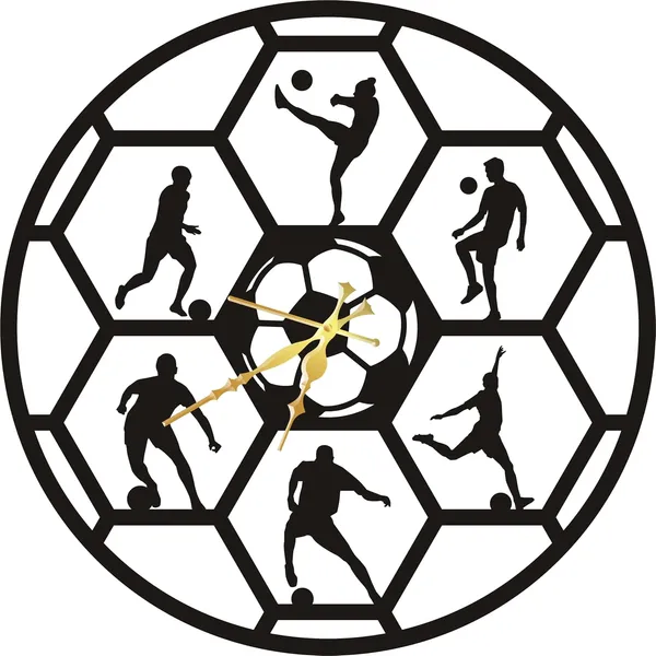 Mdf_Wood_Sports_Soccer_Wall_Clock