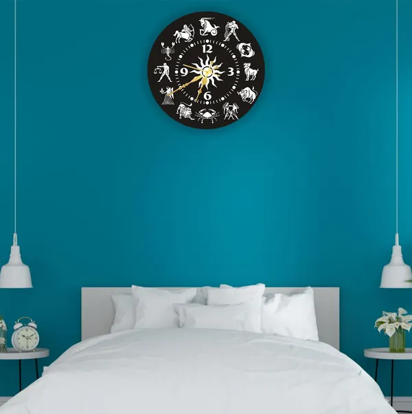 Mdf_Multicolor_Wall_Clock