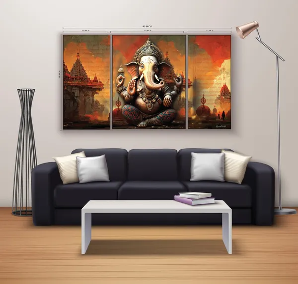 Canvas_Traditional_Ganesh_Collage_Multicolor_Wall_Painting