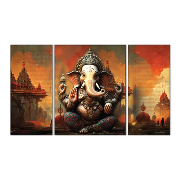 Canvas_Traditional_Ganesh_Collage_Multicolor_Wall_Painting