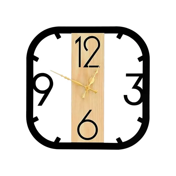 Wood_Minimalist_Black_Round_Wall_Clock