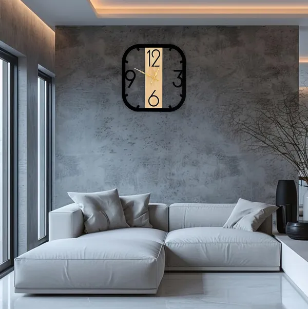Wood_Minimalist_Black_Round_Wall_Clock