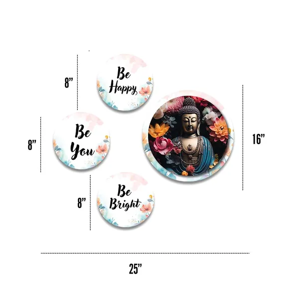 Wall_Hanging_Plates_With_Buddha_Statue