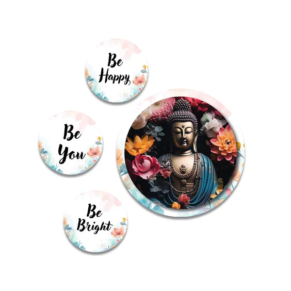 Wall_Hanging_Plates_With_Buddha_Statue
