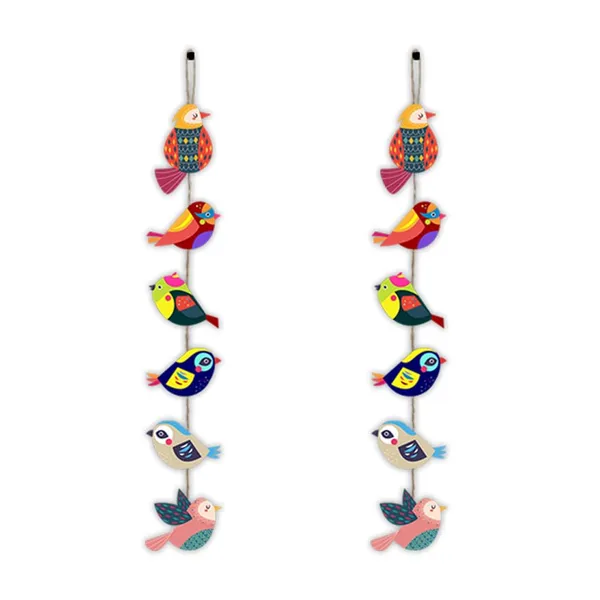 Mdf_Vinyl_Multicolour_Decorative_Bird_Wall_Hanging