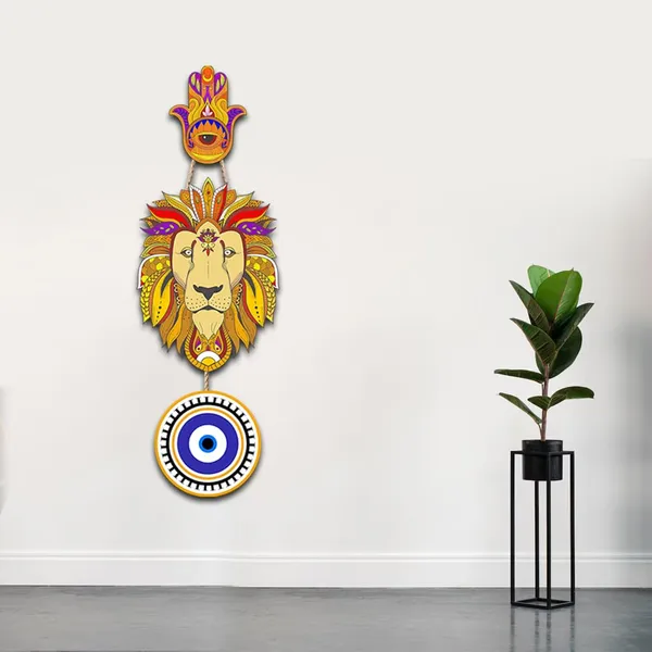 Paper_Decorative_Lion_Hamsa_Hand_Wall_Hanging