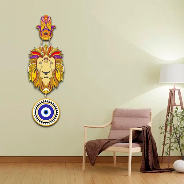 Paper_Decorative_Lion_Hamsa_Hand_Wall_Hanging