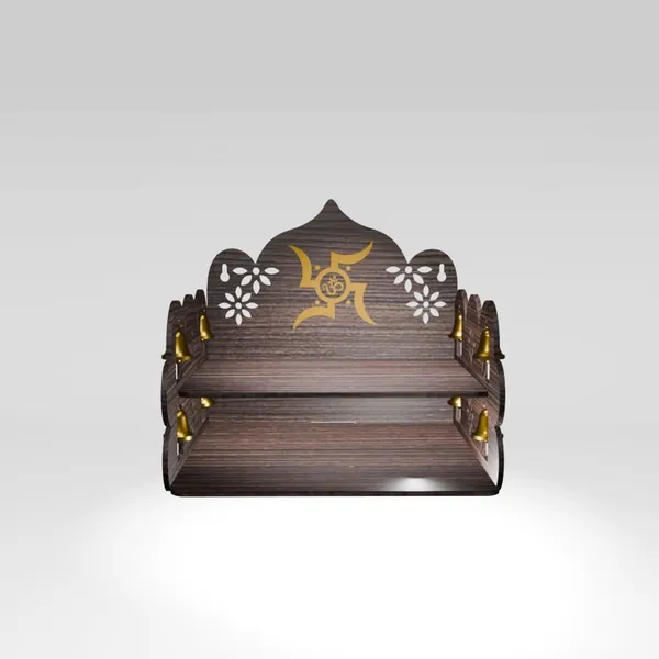 Wood_Brown_Floral_Dome_Cutwork_Two-Tier_Temple_Shelf