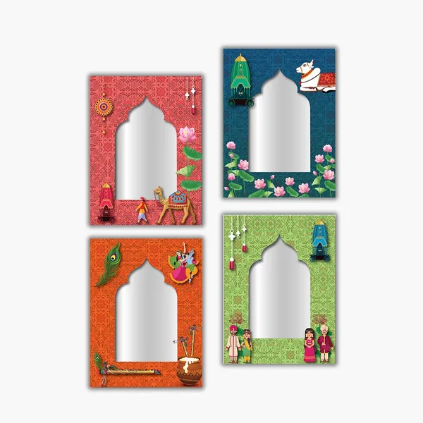 Pine_Wood_Traditional_Arch_Jharokha_Wall_Hanging_Set_Of_4