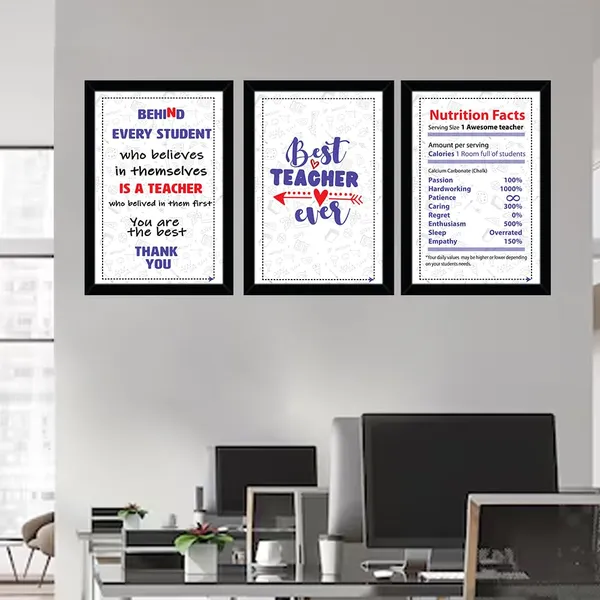 Paper_Teacher_Appreciation_Motivational_Framed_Wall_Art_Set_Of_3