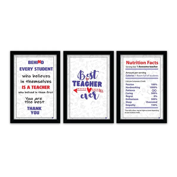 Paper_Teacher_Appreciation_Motivational_Framed_Wall_Art_Set_Of_3