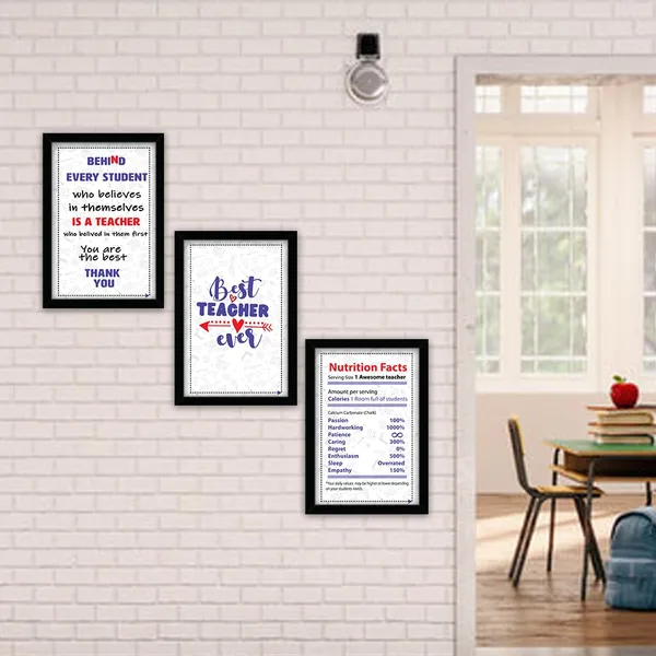 Paper_Teacher_Appreciation_Motivational_Framed_Wall_Art_Set_Of_3
