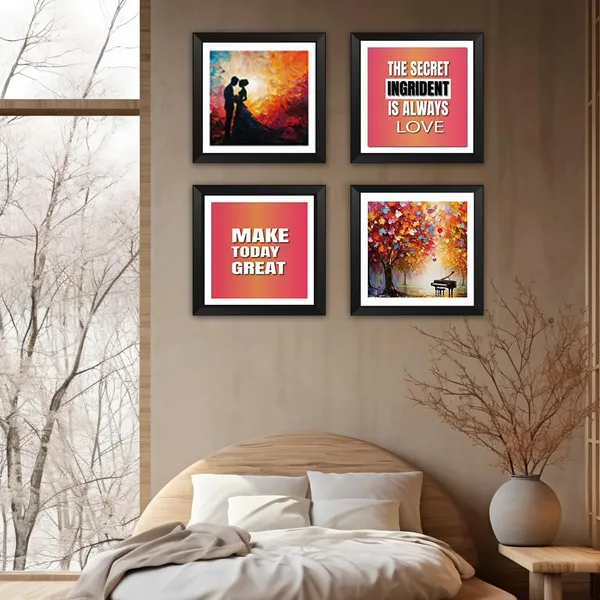 Paper_Romantic_Sunset_Motivational_Framed_Wall_Art_Set_Of_4