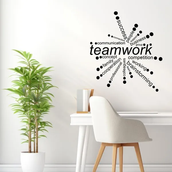Paper_Black_White_Teamwork_Word_Cloud_Office_Wall_Art