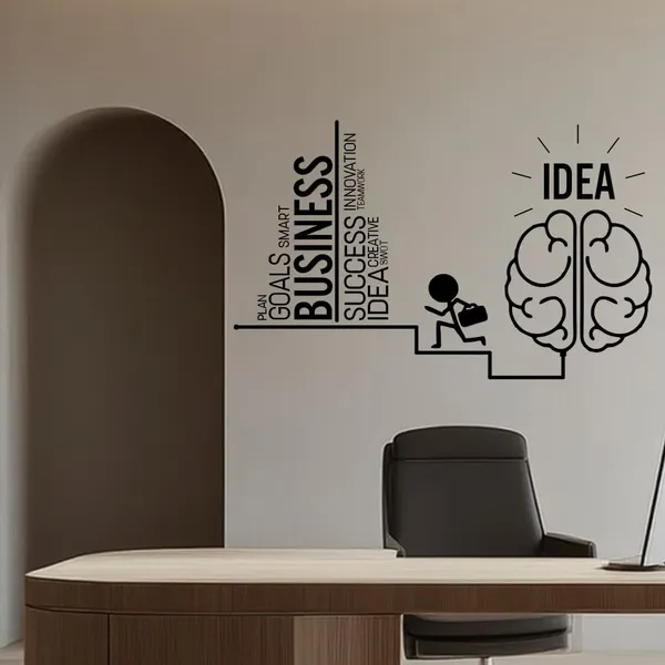 Vinyl_Black_White_Business_Success_Steps_Office_Wall_Decor