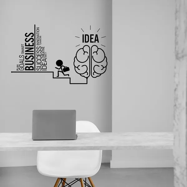 Vinyl_Black_White_Business_Success_Steps_Office_Wall_Decor