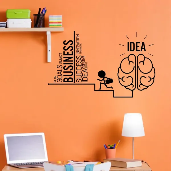 Vinyl_Black_White_Business_Success_Steps_Office_Wall_Decor