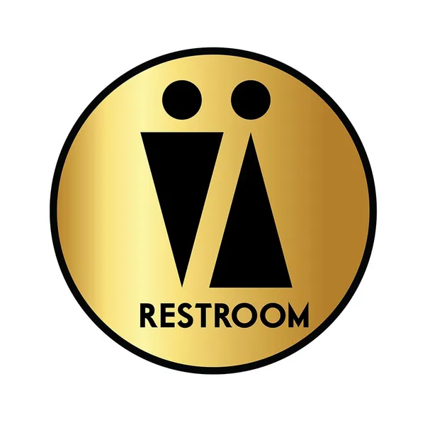 Acrylic_Gold_Black_Unisex_Restroom_Wall_Sign