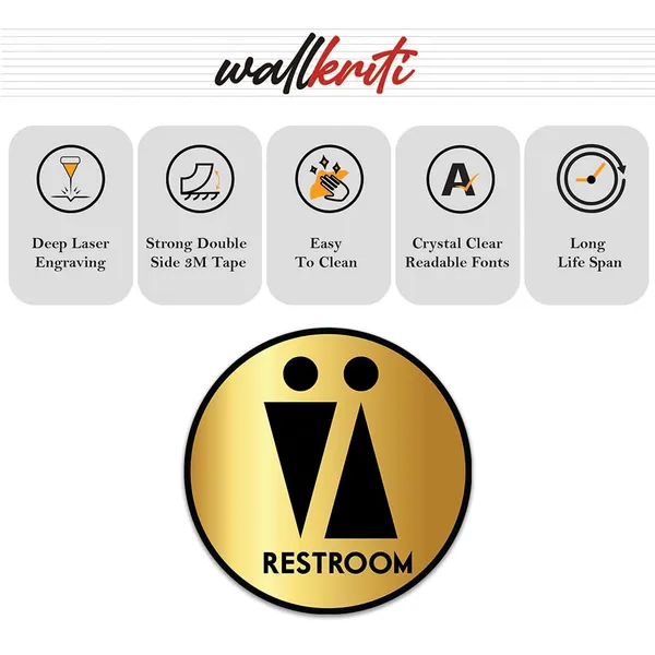 Acrylic_Gold_Black_Unisex_Restroom_Wall_Sign