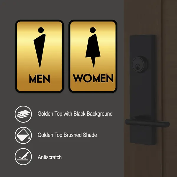 Metal_Modern_Restroom_Gender_Signs_Gold_Black_Set_Wall_Sign