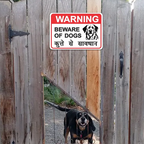 Metal_Bilingual_Beware_Of_Dogs_Warning_Sign
