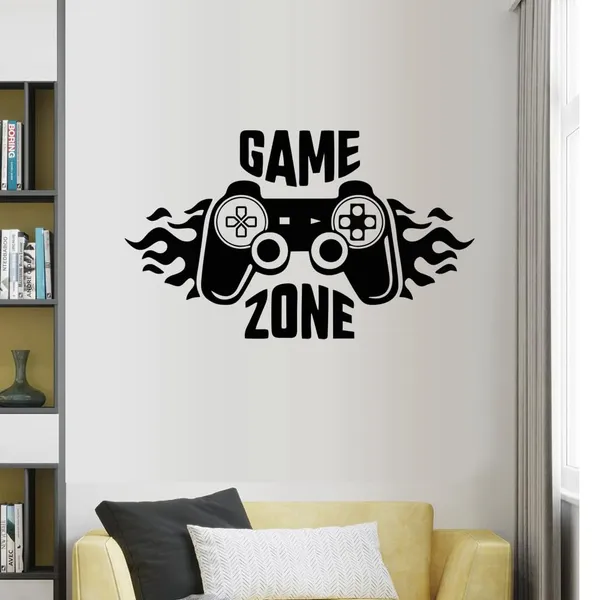 Vinyl_Gaming_Controller_Flame_Accent_Wall_Decor