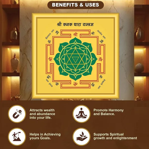 Wood_Spiritual_Shri_Kanak_Dhara_Yantra_Gold_Green_Home_Decor