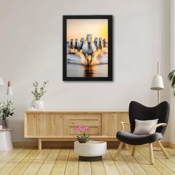 Paper_Nature_Photography_White_Horses_Sunset_Framed_Wall_Art