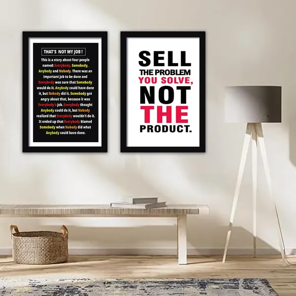 Mdf_Wood_Motivational_Office_Quote_Framed_Poster_Set_Of_2