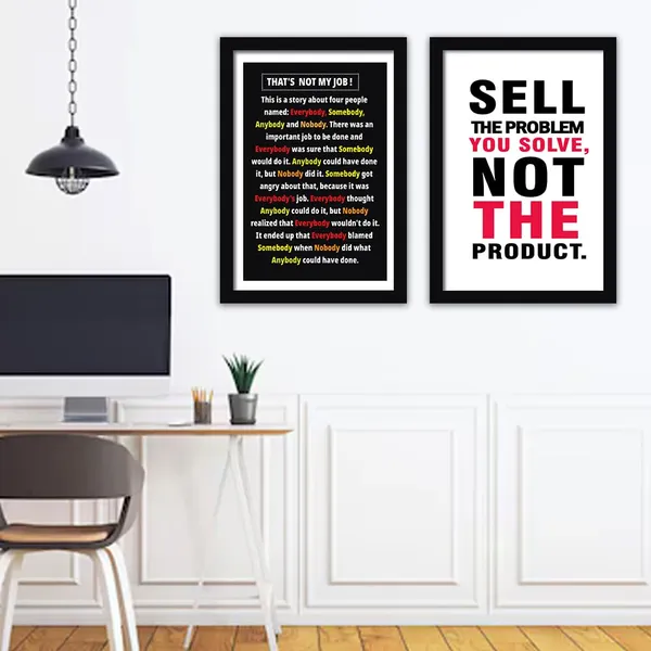 Mdf_Wood_Motivational_Office_Quote_Framed_Poster_Set_Of_2