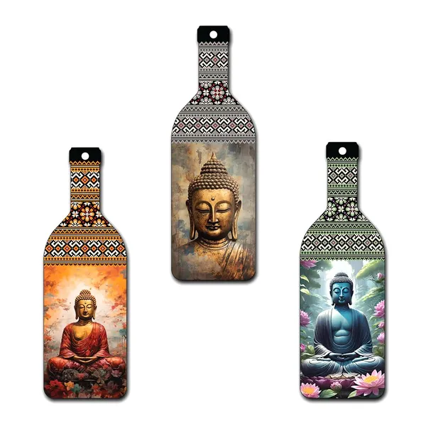 Paper_Ethnic_Bottle-Shaped_Buddha_Decorative_Wall_Art_Set_Of_3