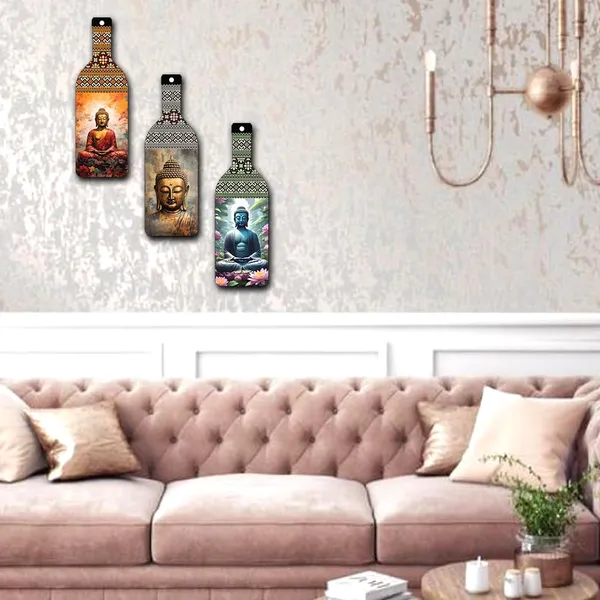 Paper_Ethnic_Bottle-Shaped_Buddha_Decorative_Wall_Art_Set_Of_3